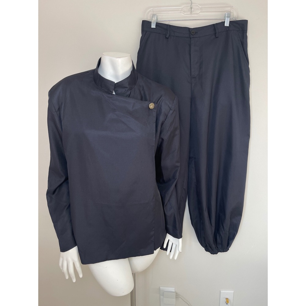 Anime Cosplay Costume Men's US M Uniform Jacket Pants Navy Blue Halloween